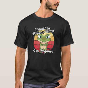 Grumpy Frog Ich ließ meine Geduld im Negative S te T-Shirt