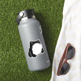 Grumpy Frog zeichnete japanische Kunst von Matsumo Aufkleber