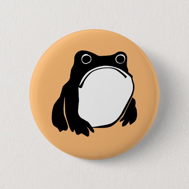 Grumpy Frog zeichnete japanische Kunst von Matsumo Button (Vorderseite)