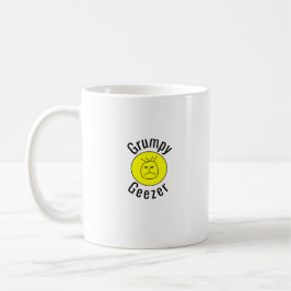 Grumpy Geezer kleines gebogenes Textlogo Kaffeetasse