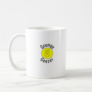 Grumpy Geezer kleines gebogenes Textlogo Kaffeetasse