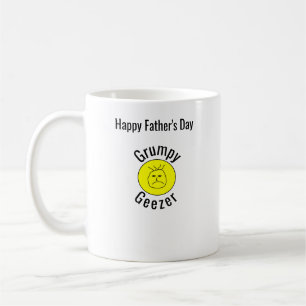 Grumpy Geezer kleines gebogenes Textlogo Kaffeetasse