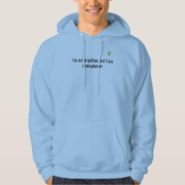 Grumpy Geezer Quitter Kleines Logo Hoodie