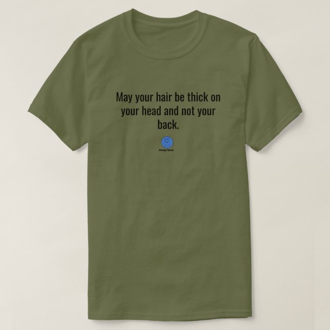 Grumpy Geezer Rückenhaar  T-Shirt (Design vorne)