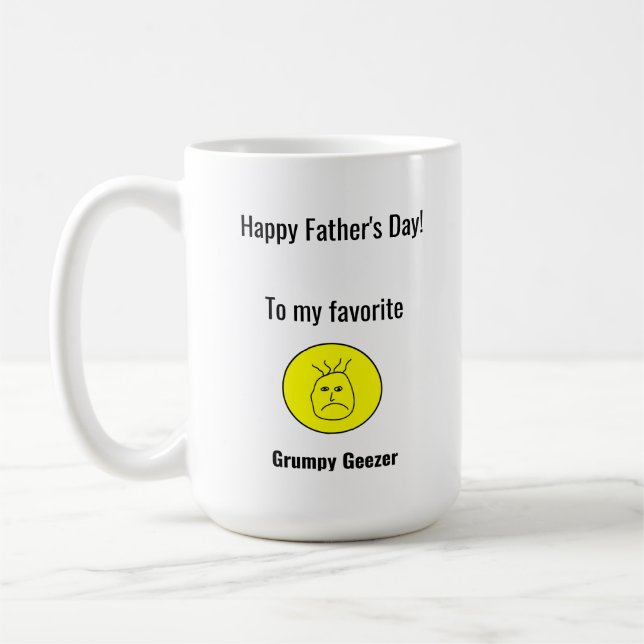 Grumpy Geezer Vatertag Kaffeetasse (Links)
