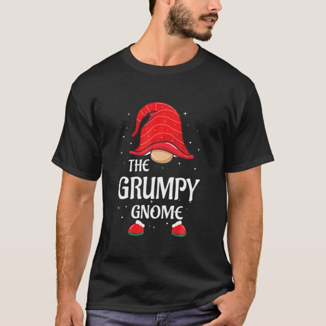 Grumpy Gnome Buffalo Kariert Matching Family Chris T-Shirt (Vorderseite)