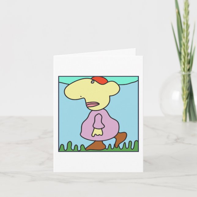 Grumpy Goes Wanderkarte von Denis Gaston Art Karte (Vorderseite)