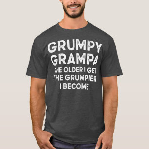 Grumpy Grampa Vintage Typografie Alte Person Retro T-Shirt