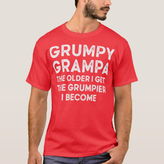Grumpy Grampa Vintage Typografie Alte Person Retro T-Shirt