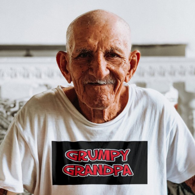 GRUMPY GRAMPS GRANDPA FUNNY T - SHIRT (Von Creator hochgeladen)