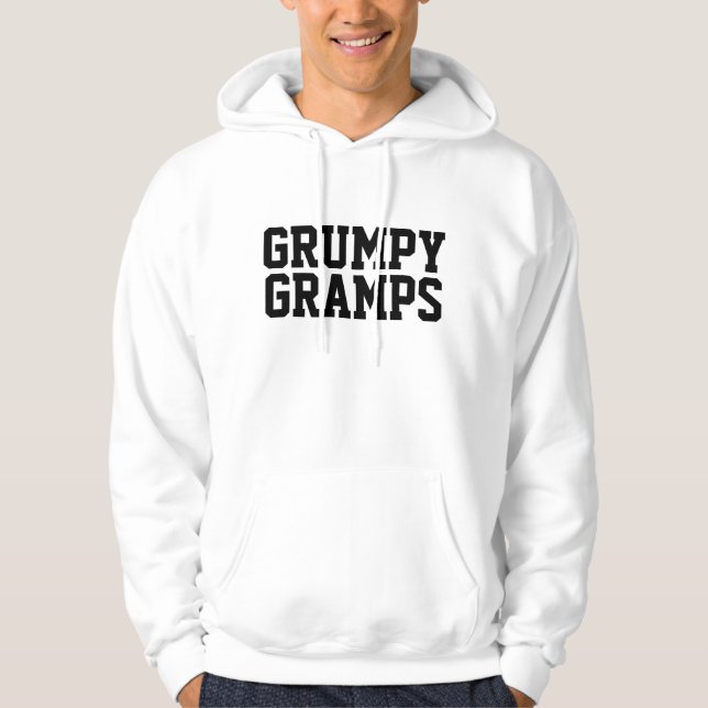 GRUMPY GRAMPS GRANDPA HOODIE SWEATSHIRT (Vorderseite)