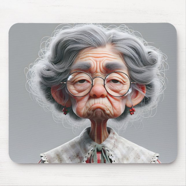 Grumpy Granny Look Mousepad (Vorne)