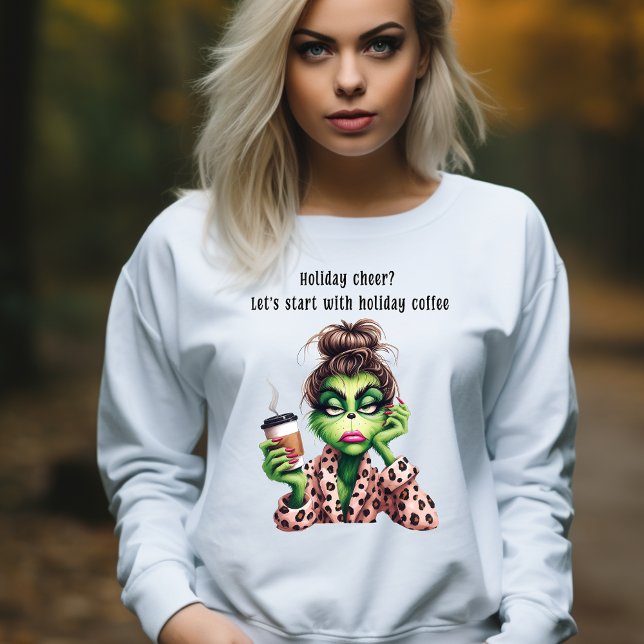 Grumpy Green Furry Lieben Kaffee T-Shirt (Von Creator hochgeladen)