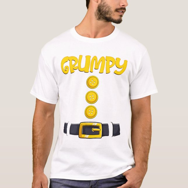 Grumpy Halloween ZwergKostümfarbenanpassung T-Shirt (Vorderseite)