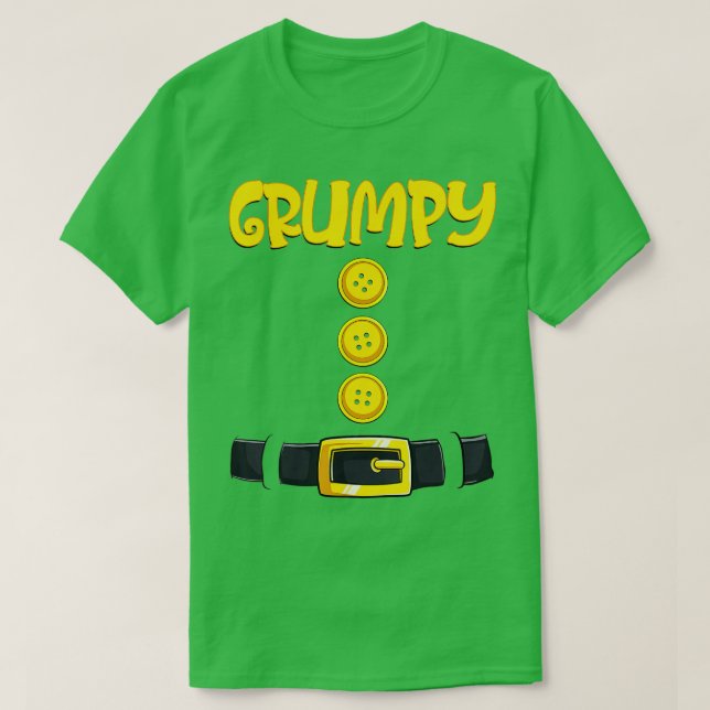 Grumpy Halloween ZwergKostümfarbenanpassung T-Shirt (Design vorne)