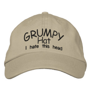 Grumpy HAT Bestickte Kappe