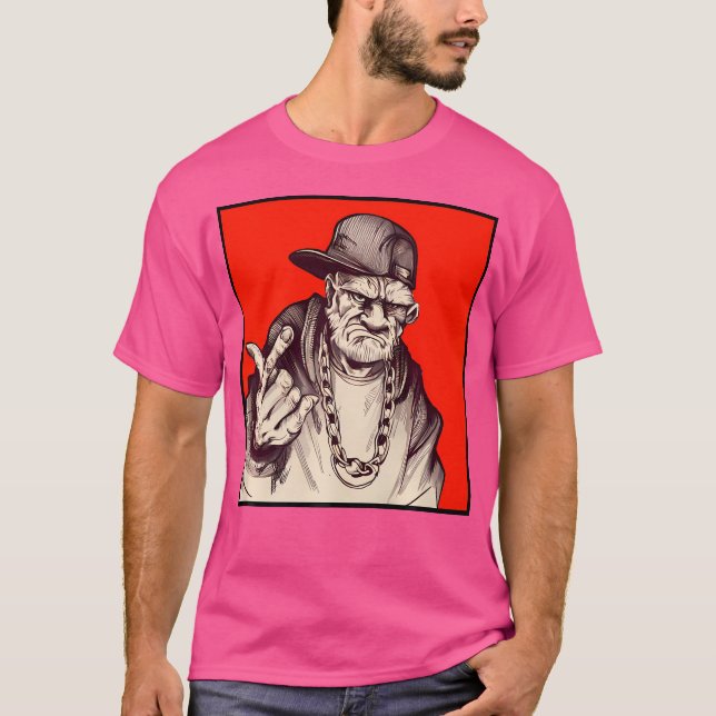 Grumpy Hip Hop Opp T-Shirt (Vorderseite)