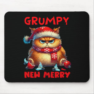 Grumpy ist die neue frohe Weihnachtskatze Sarcasti Mousepad
