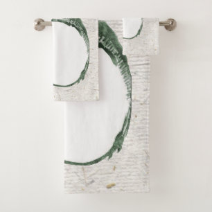 Grumpy Japanese Frog Toad 19. Jahrhundert Badhandtuch Set