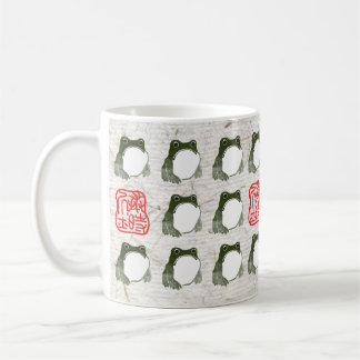 Grumpy Japanese Frog Toad 19. Jahrhundert Kaffeetasse