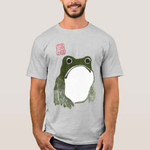 Grumpy Japanese Frog Toad 19. Jahrhundert T-Shirt