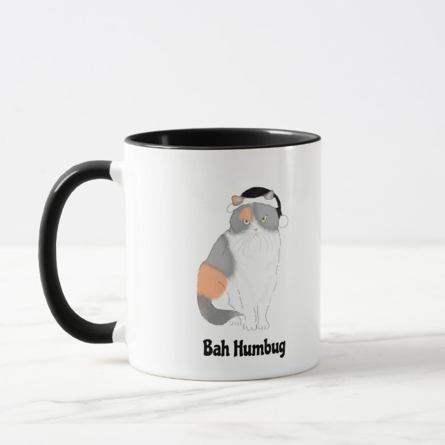 Grumpy Katie bah humbug Weihnachtsfeierliche Tasse (Links)