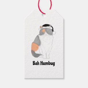 Grumpy Katie bah humbug Weihnachtsgeschenk-Tag Geschenkanhänger
