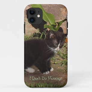 Grumpy Kitten - I Don't Do Mornings iPhone 5 Case