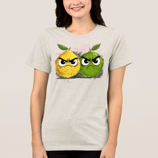 Grumpy Lemon Grumpy Limon Tri-Blend Shirt (Vorderseite)