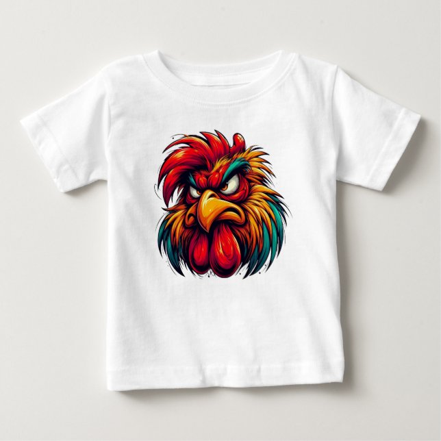 Grumpy Little Rooster Baby Tee (Vorderseite)