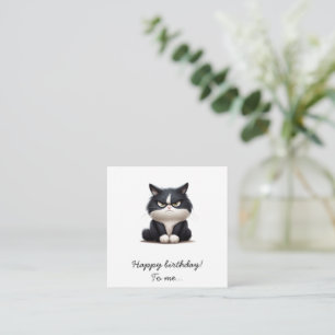Grumpy lustige Katze Glücklicher Geburtstag Mitteilungskarte