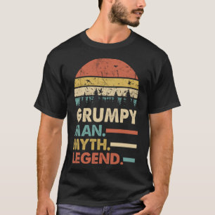 Grumpy Man Myth Legend Vintag Men Retro Classic G T-Shirt