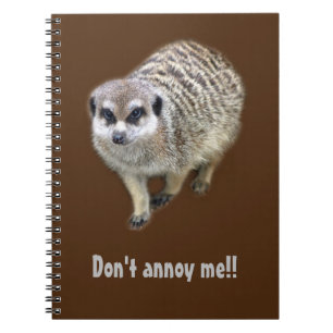 Grumpy meerkat notizblock