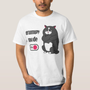 Grumpy-Modus auf lustigen, fetten T - Shirt