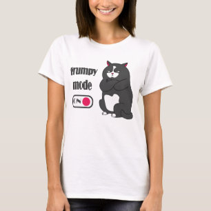 Grumpy-Modus auf lustigen, fetten T - Shirt