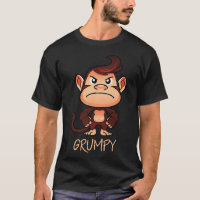 Grumpy Monkey Meme Ästhetik Bad Mood Schimpanse P