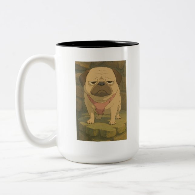 Grumpy Mops Tasse (Links)