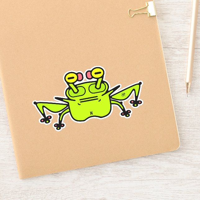 Grumpy odd frosch toad v1 aufkleber (Notizbuch)
