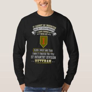 Grumpy Old 1st Infanterie Division Veteran Day Mil T-Shirt