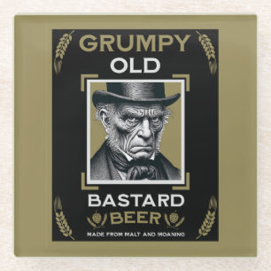 Grumpy Old Bastard Beer Glasuntersetzer