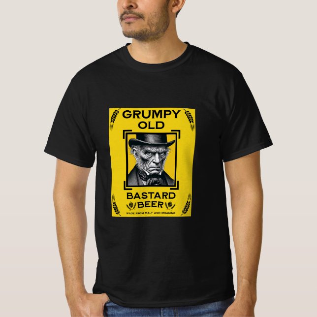 Grumpy Old Bastard Beer T-Shirt (Vorderseite)