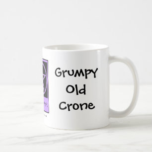 Grumpy Old Crone a Cheeky Hexe Cup/Tasse Kaffeetasse