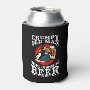Grumpy Old Man außer ich trinke Bier Dosenkühler