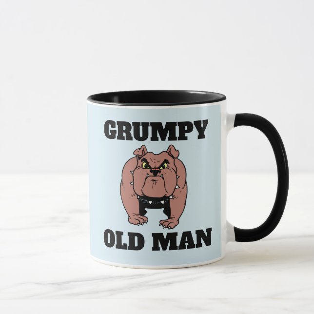 GRUMPY OLD MAN BULLDOG KAFFEE TASSE (Rechts)