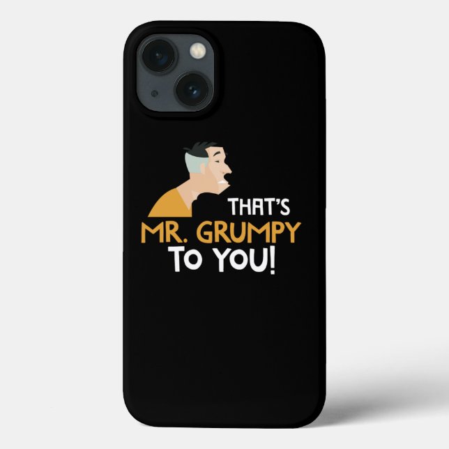 Grumpy Old Man Funny Design Case-Mate iPhone Hülle (Rückseite)