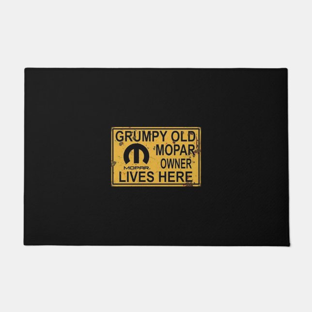 Grumpy Old Mopar Owner Car Doormat Fußmatte (Vorderseite)