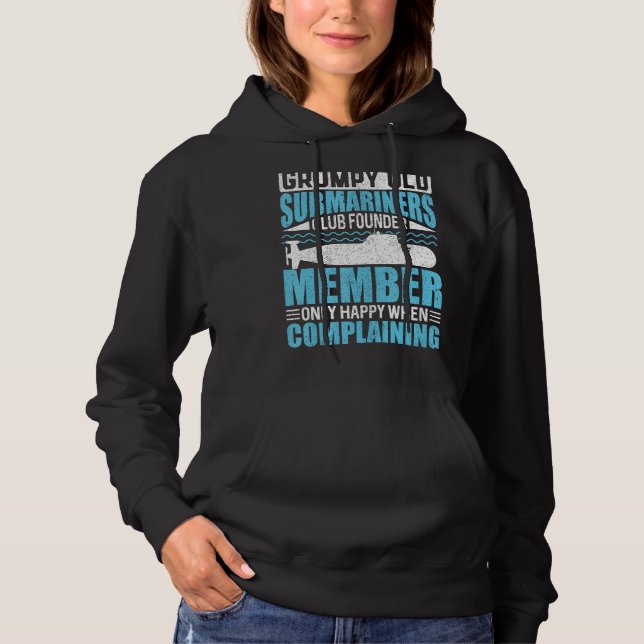 Grumpy Old Submarines USA Veteran  Veteran s Day Hoodie (Vorderseite)