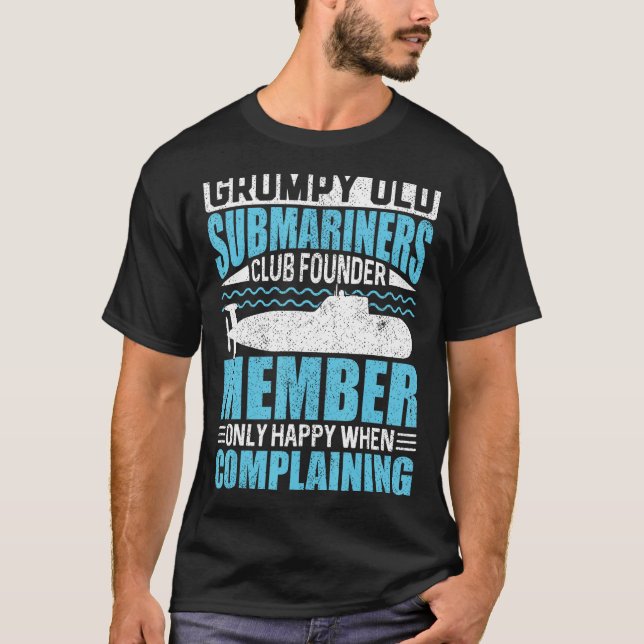 Grumpy Old Submarines USA Veteran  Veteran s Day T-Shirt (Vorderseite)