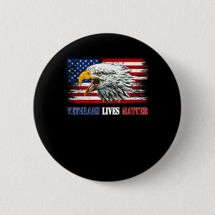Grumpy Old Veteran American Eagle Flag Veterans Li Button