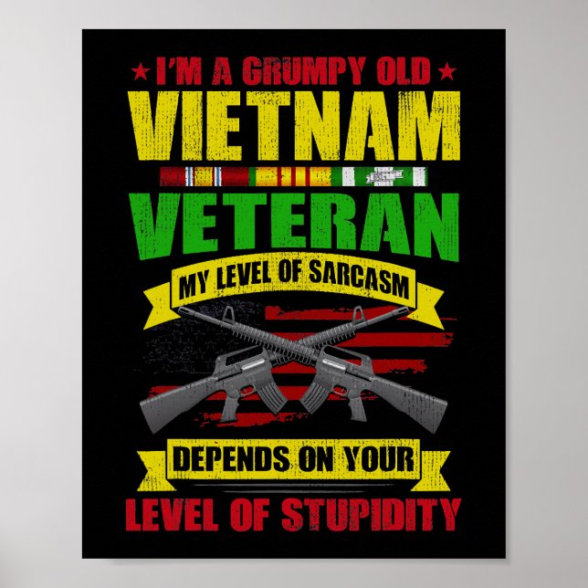 Grumpy Old Vietnam Veteran 212 Poster (Vorne)